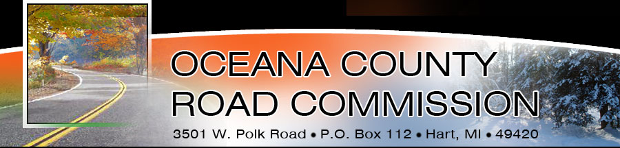 Oceana County Road Commission top banner