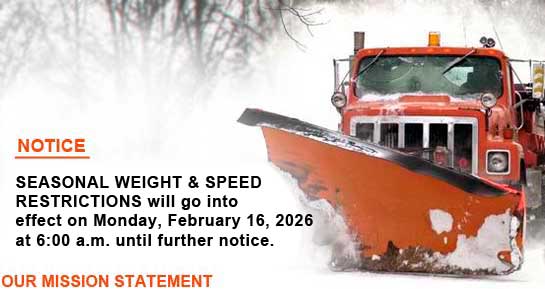 Plow truck frost law notice